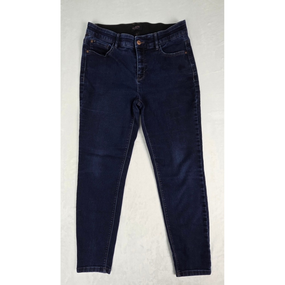 Skinny Jeans Curve Appeal Women 10/30 Dark Wash Pull On Denim